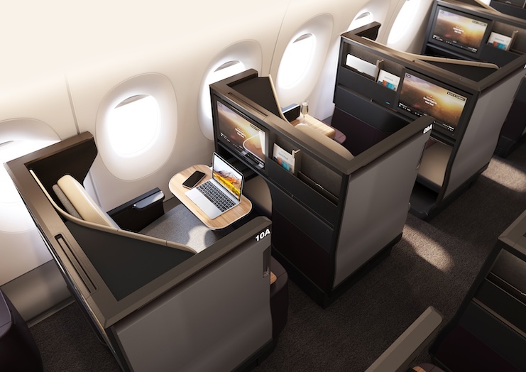 Qantas A350-1000 Business Class Suite.