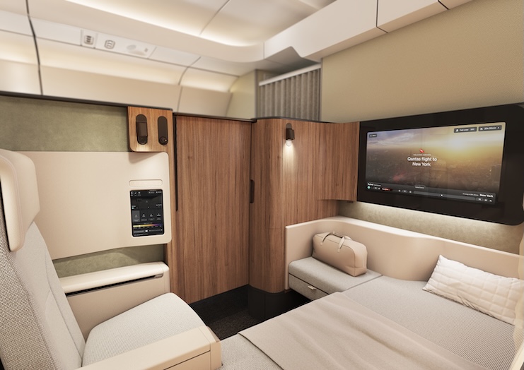 Qantas A350-1000 First Class Suite.