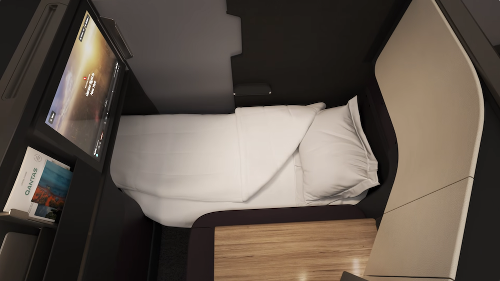 Qantas A350-1000 Business Class suite.