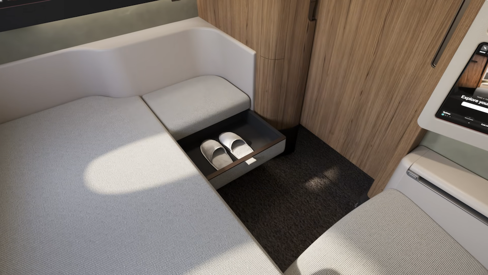 Qantas A350-1000 First Class Suite.