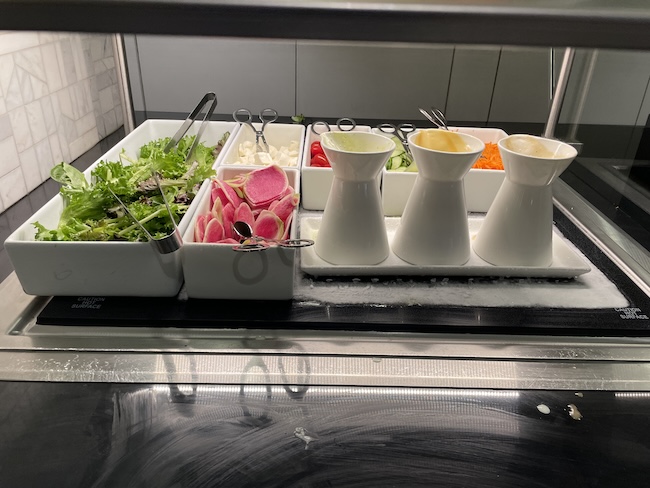 Amex Centurion Lounge Seattle food