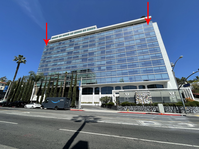 View of the Andaz West Hollywood