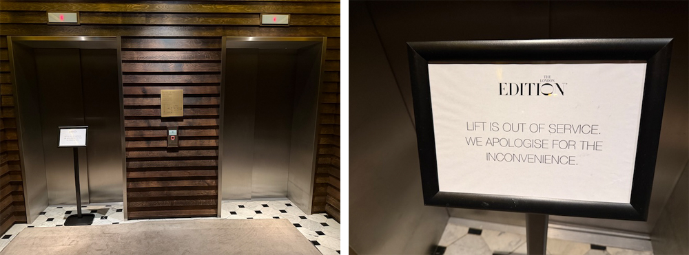 London EDITION elevators