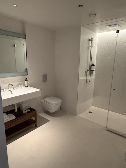 London EDITION Deluxe King Room Bathroom.