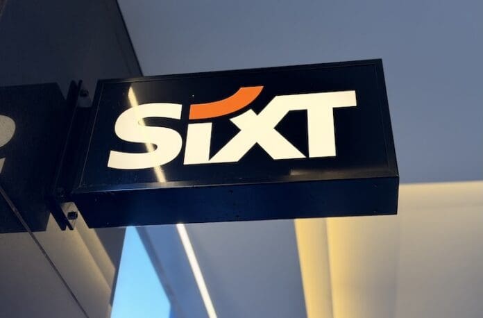 Sixt car rental sign