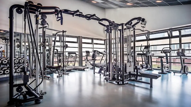 Grand Hyatt Berlin gym/fitness center.