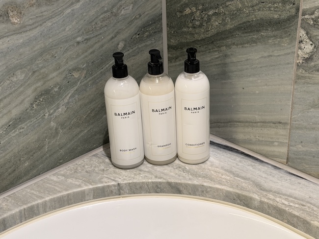 Grand Hyatt Berlin toiletries and accessories.