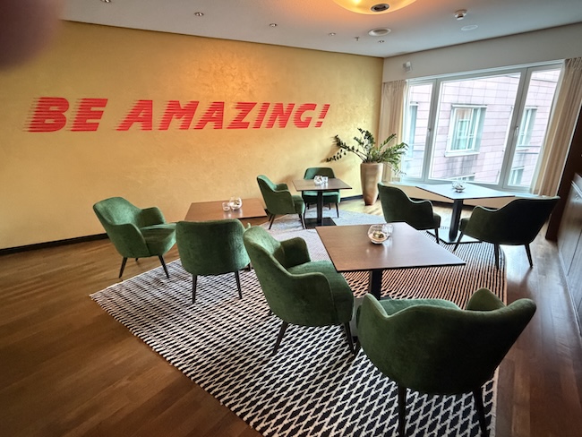 Grand Hyatt Berlin Grand Club Lounge.
