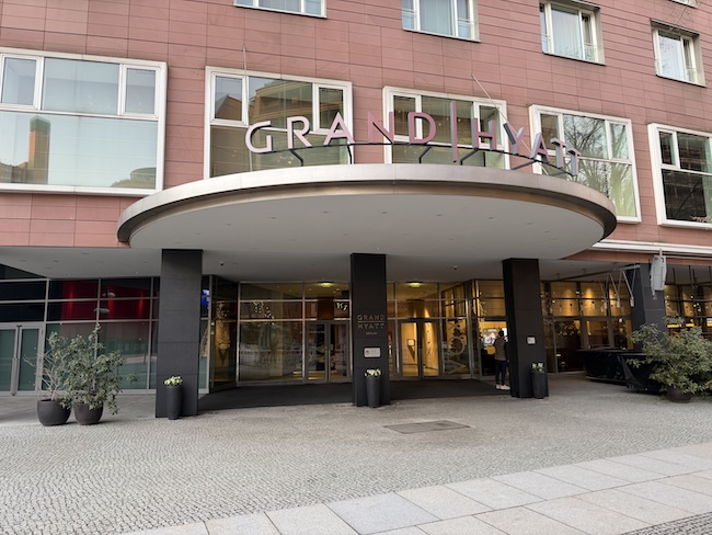 Grand Hyatt Berlin entrance.