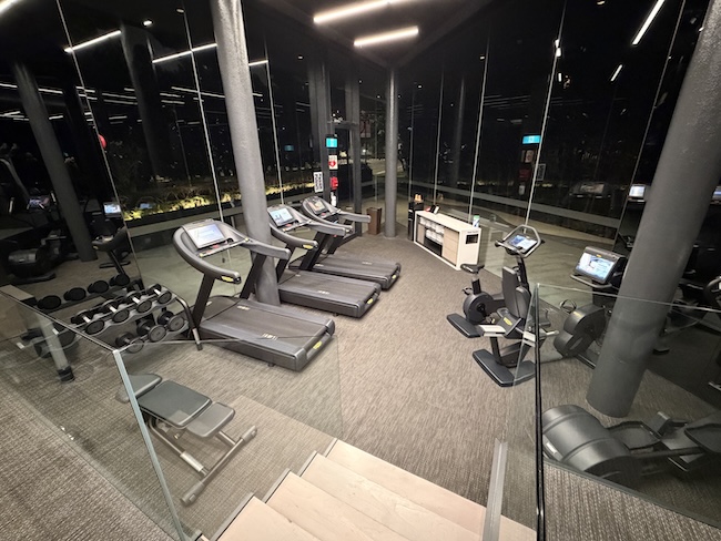 InterContinental Singapore Robertson Quay gym.