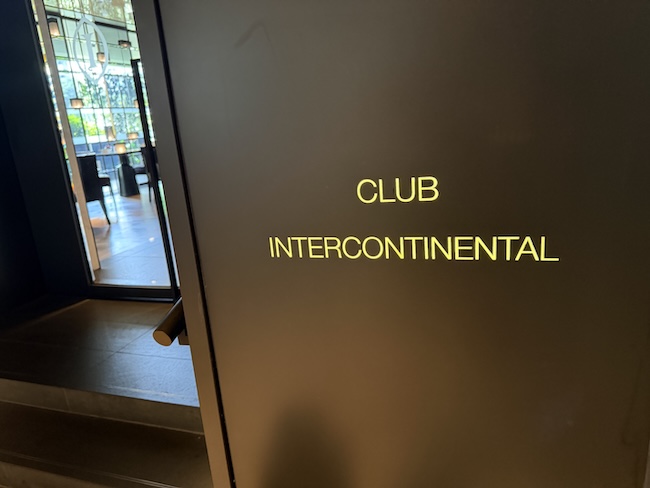 Club InterContinental lounge at the InterContinental Singapore Robertson Quay