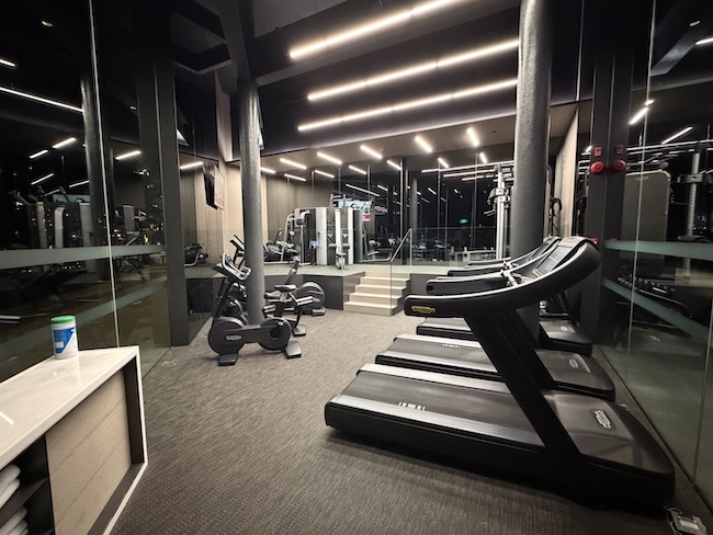 InterContinental Singapore Robertson Quay gym.