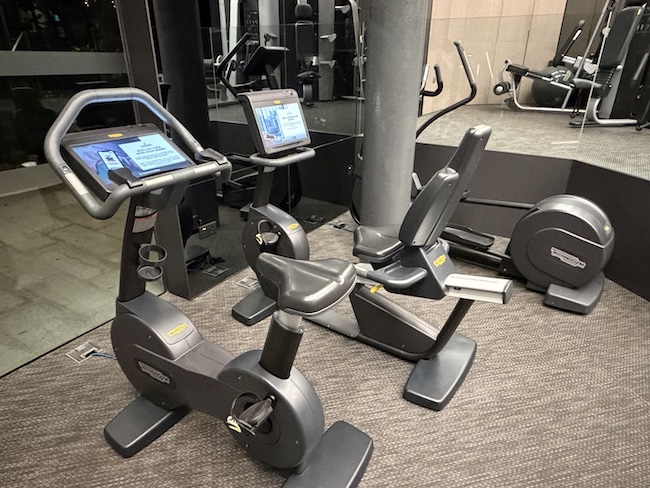 InterContinental Singapore Robertson Quay gym.