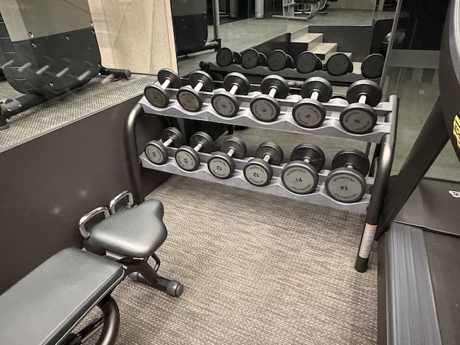 InterContinental Singapore Robertson Quay gym.
