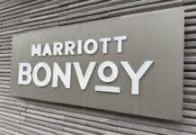 A Marriott Bonvoy sign.