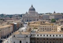 Deal: Alaska Airlines Global Getaways (long-haul awards from 20,000 points + taxes) View of Rome, Italy, including the Vatican.